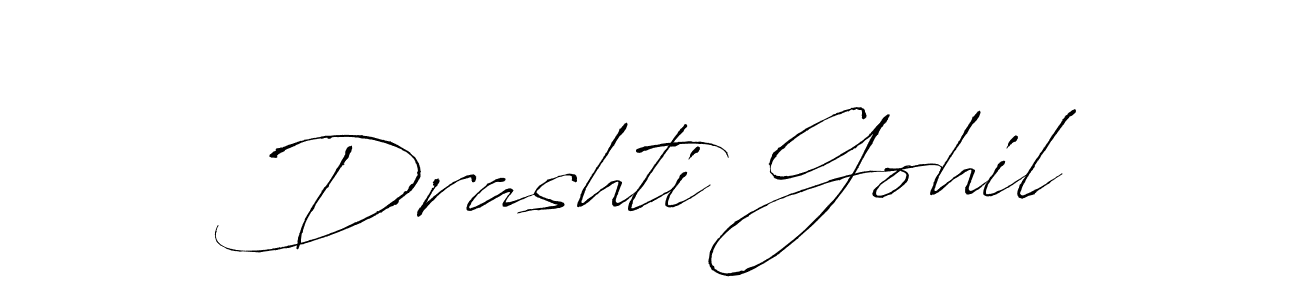 Use a signature maker to create a handwritten signature online. With this signature software, you can design (Antro_Vectra) your own signature for name Drashti Gohil. Drashti Gohil signature style 6 images and pictures png