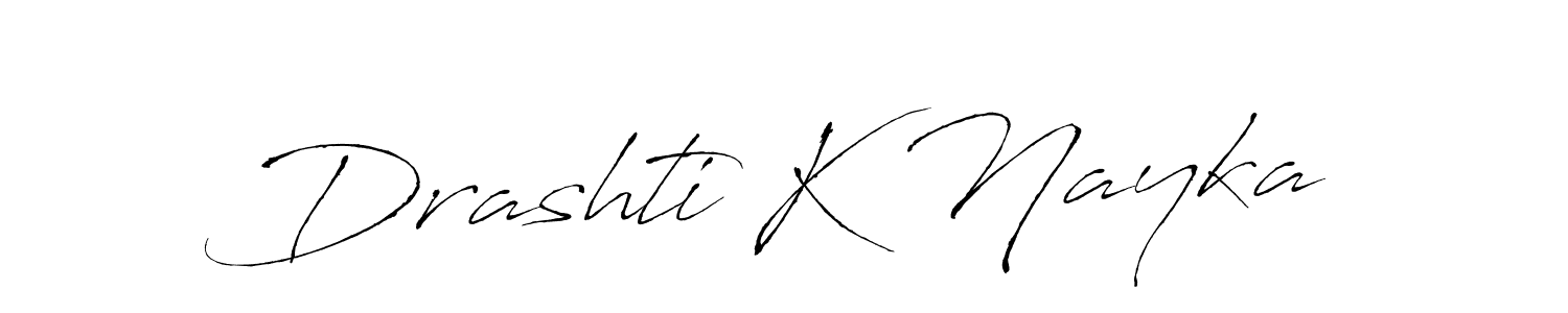 Also You can easily find your signature by using the search form. We will create Drashti K Nayka name handwritten signature images for you free of cost using Antro_Vectra sign style. Drashti K Nayka signature style 6 images and pictures png