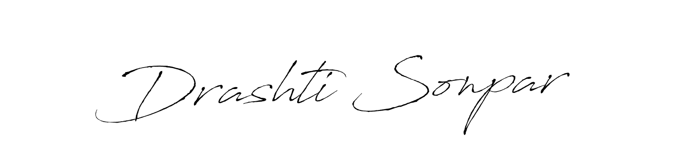 Make a beautiful signature design for name Drashti Sonpar. Use this online signature maker to create a handwritten signature for free. Drashti Sonpar signature style 6 images and pictures png