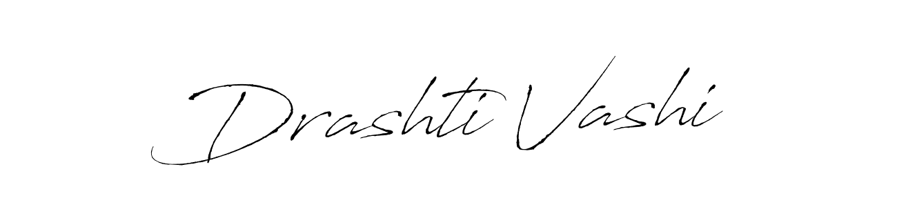 Use a signature maker to create a handwritten signature online. With this signature software, you can design (Antro_Vectra) your own signature for name Drashti Vashi. Drashti Vashi signature style 6 images and pictures png