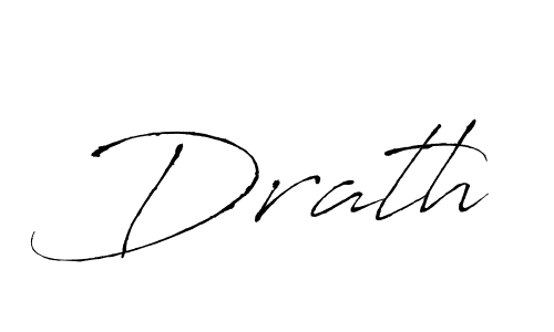 Drath stylish signature style. Best Handwritten Sign (Antro_Vectra) for my name. Handwritten Signature Collection Ideas for my name Drath. Drath signature style 6 images and pictures png