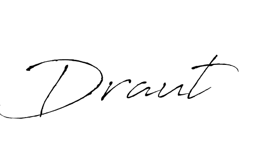 How to make Draut signature? Antro_Vectra is a professional autograph style. Create handwritten signature for Draut name. Draut signature style 6 images and pictures png