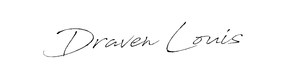 How to make Draven Louis signature? Antro_Vectra is a professional autograph style. Create handwritten signature for Draven Louis name. Draven Louis signature style 6 images and pictures png