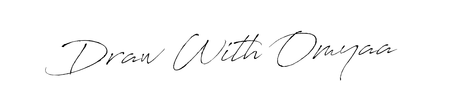 Use a signature maker to create a handwritten signature online. With this signature software, you can design (Antro_Vectra) your own signature for name Draw With Omyaa. Draw With Omyaa signature style 6 images and pictures png