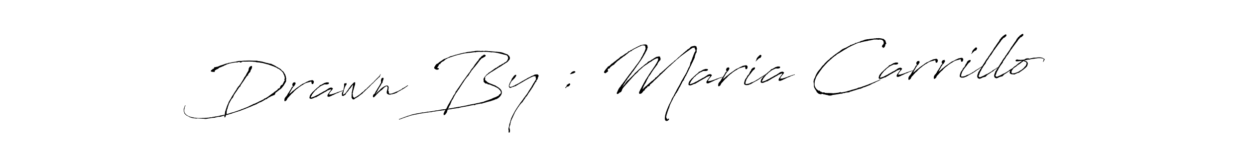 Also we have Drawn By : Maria Carrillo name is the best signature style. Create professional handwritten signature collection using Antro_Vectra autograph style. Drawn By : Maria Carrillo signature style 6 images and pictures png