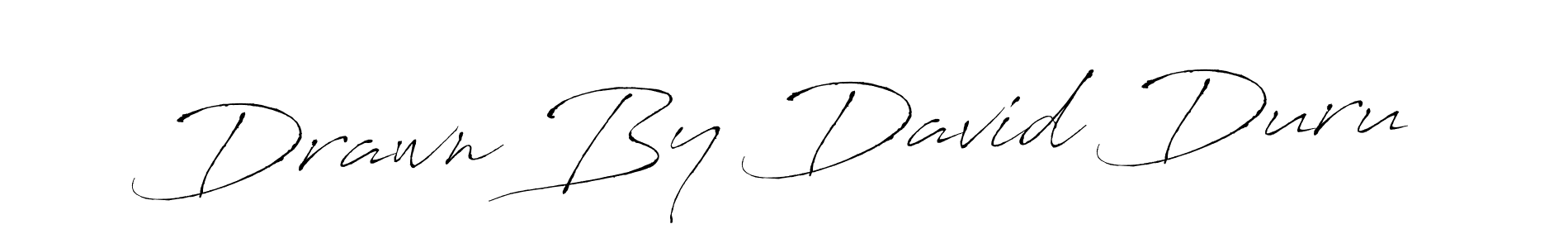 Drawn By David Duru stylish signature style. Best Handwritten Sign (Antro_Vectra) for my name. Handwritten Signature Collection Ideas for my name Drawn By David Duru. Drawn By David Duru signature style 6 images and pictures png