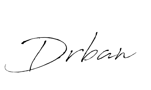 The best way (Antro_Vectra) to make a short signature is to pick only two or three words in your name. The name Drban include a total of six letters. For converting this name. Drban signature style 6 images and pictures png