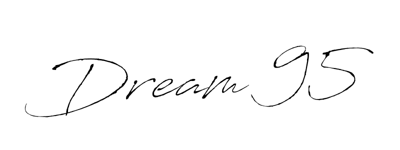 Antro_Vectra is a professional signature style that is perfect for those who want to add a touch of class to their signature. It is also a great choice for those who want to make their signature more unique. Get Dream 95 name to fancy signature for free. Dream 95 signature style 6 images and pictures png