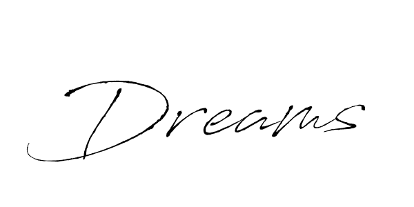 Dreams stylish signature style. Best Handwritten Sign (Antro_Vectra) for my name. Handwritten Signature Collection Ideas for my name Dreams. Dreams signature style 6 images and pictures png