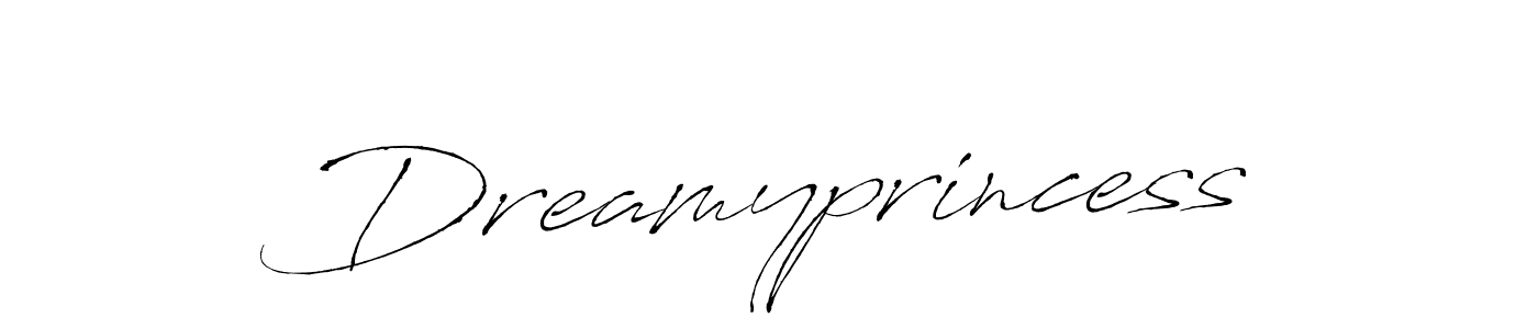 Create a beautiful signature design for name Dreamyprincess. With this signature (Antro_Vectra) fonts, you can make a handwritten signature for free. Dreamyprincess signature style 6 images and pictures png