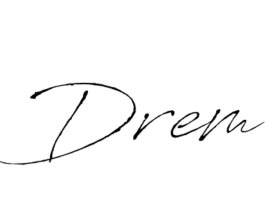 Antro_Vectra is a professional signature style that is perfect for those who want to add a touch of class to their signature. It is also a great choice for those who want to make their signature more unique. Get Drem name to fancy signature for free. Drem signature style 6 images and pictures png