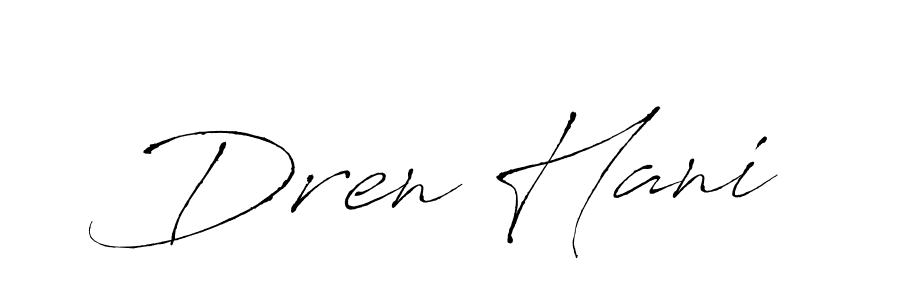 You can use this online signature creator to create a handwritten signature for the name Dren Hani. This is the best online autograph maker. Dren Hani signature style 6 images and pictures png