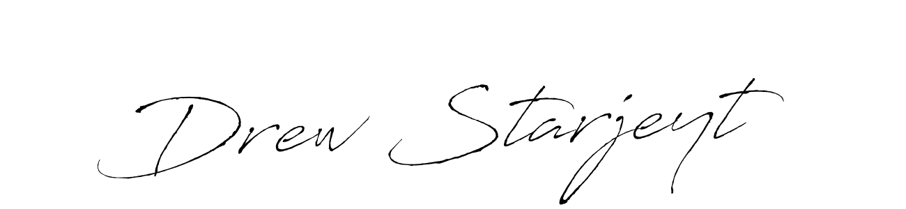 How to make Drew Starjeyt signature? Antro_Vectra is a professional autograph style. Create handwritten signature for Drew Starjeyt name. Drew Starjeyt signature style 6 images and pictures png