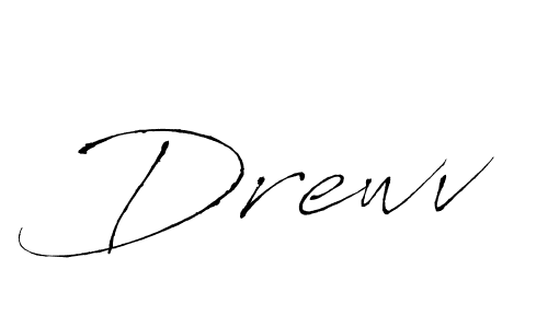 How to make Drewv signature? Antro_Vectra is a professional autograph style. Create handwritten signature for Drewv name. Drewv signature style 6 images and pictures png