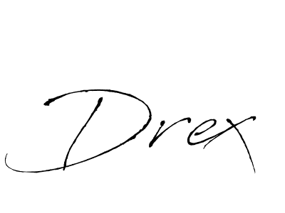 You should practise on your own different ways (Antro_Vectra) to write your name (Drex) in signature. don't let someone else do it for you. Drex signature style 6 images and pictures png