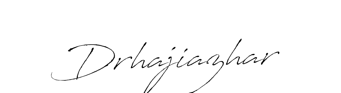 Use a signature maker to create a handwritten signature online. With this signature software, you can design (Antro_Vectra) your own signature for name Drhajiazhar. Drhajiazhar signature style 6 images and pictures png