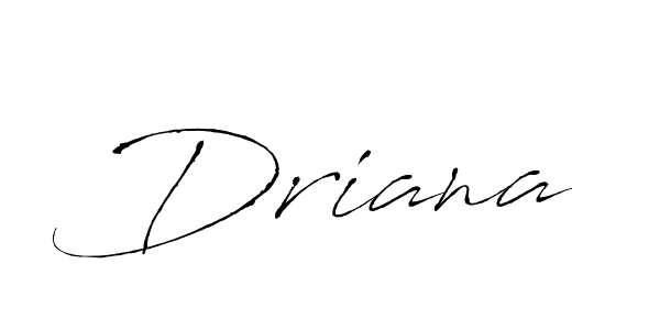 Make a beautiful signature design for name Driana. With this signature (Antro_Vectra) style, you can create a handwritten signature for free. Driana signature style 6 images and pictures png