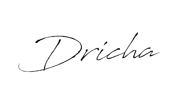 if you are searching for the best signature style for your name Dricha. so please give up your signature search. here we have designed multiple signature styles  using Antro_Vectra. Dricha signature style 6 images and pictures png