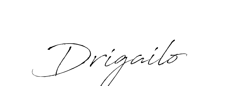 How to make Drigailo signature? Antro_Vectra is a professional autograph style. Create handwritten signature for Drigailo name. Drigailo signature style 6 images and pictures png