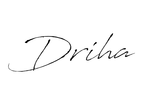 Make a beautiful signature design for name Driha. With this signature (Antro_Vectra) style, you can create a handwritten signature for free. Driha signature style 6 images and pictures png