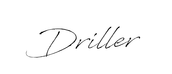 How to make Driller name signature. Use Antro_Vectra style for creating short signs online. This is the latest handwritten sign. Driller signature style 6 images and pictures png