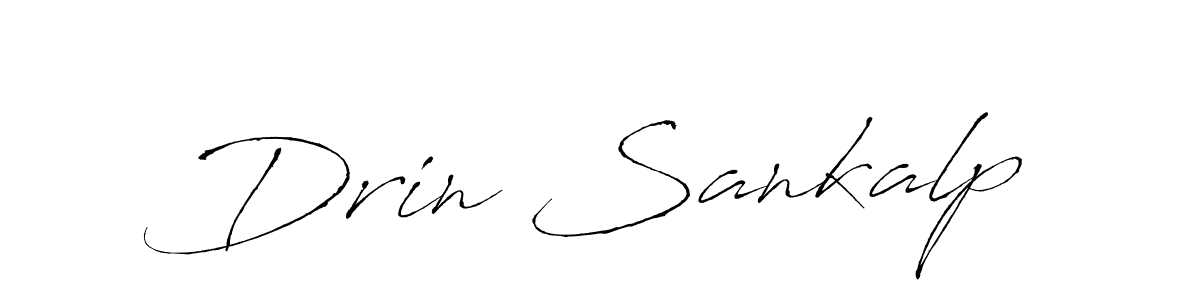 Antro_Vectra is a professional signature style that is perfect for those who want to add a touch of class to their signature. It is also a great choice for those who want to make their signature more unique. Get Drin Sankalp name to fancy signature for free. Drin Sankalp signature style 6 images and pictures png