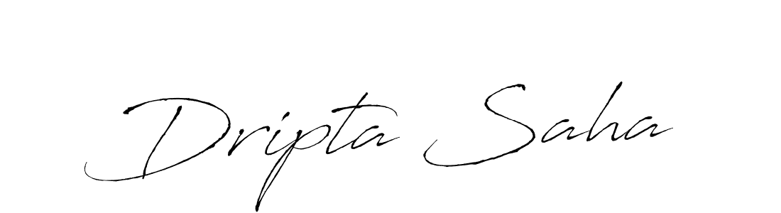 Design your own signature with our free online signature maker. With this signature software, you can create a handwritten (Antro_Vectra) signature for name Dripta Saha. Dripta Saha signature style 6 images and pictures png