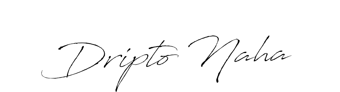 Dripto Naha stylish signature style. Best Handwritten Sign (Antro_Vectra) for my name. Handwritten Signature Collection Ideas for my name Dripto Naha. Dripto Naha signature style 6 images and pictures png