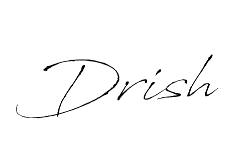 How to make Drish signature? Antro_Vectra is a professional autograph style. Create handwritten signature for Drish name. Drish signature style 6 images and pictures png