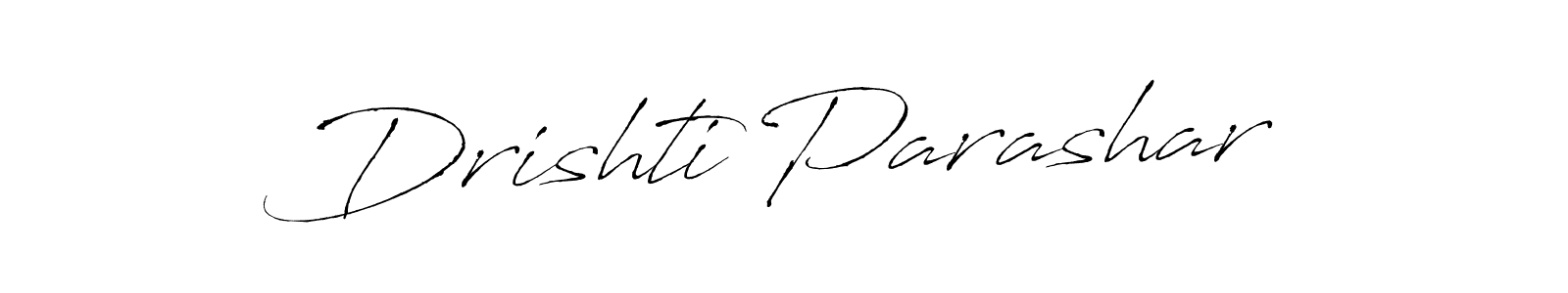 Also You can easily find your signature by using the search form. We will create Drishti Parashar name handwritten signature images for you free of cost using Antro_Vectra sign style. Drishti Parashar signature style 6 images and pictures png