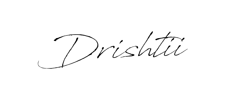 Create a beautiful signature design for name Drishtii. With this signature (Antro_Vectra) fonts, you can make a handwritten signature for free. Drishtii signature style 6 images and pictures png