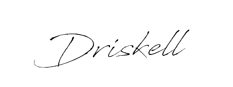 How to make Driskell signature? Antro_Vectra is a professional autograph style. Create handwritten signature for Driskell name. Driskell signature style 6 images and pictures png