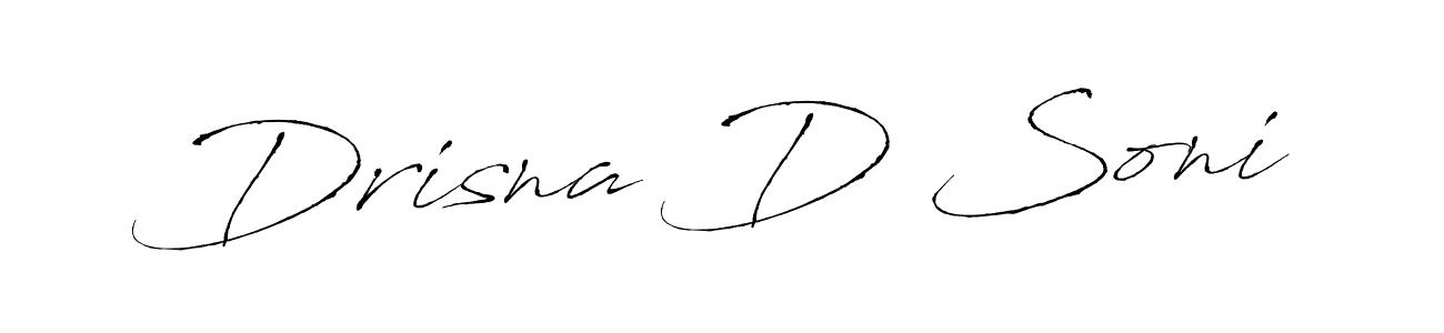 This is the best signature style for the Drisna D Soni name. Also you like these signature font (Antro_Vectra). Mix name signature. Drisna D Soni signature style 6 images and pictures png