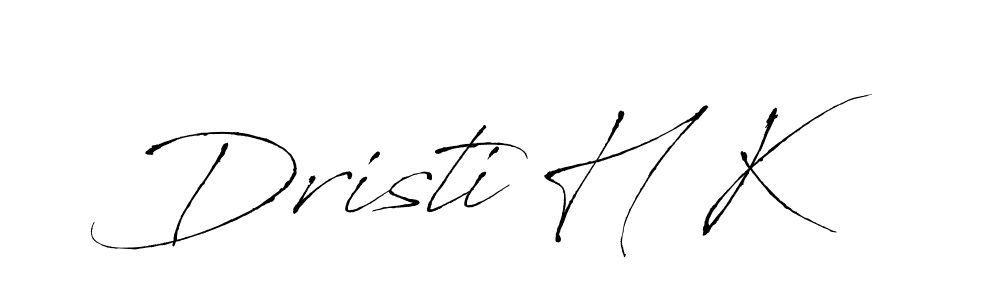 Similarly Antro_Vectra is the best handwritten signature design. Signature creator online .You can use it as an online autograph creator for name Dristi H K. Dristi H K signature style 6 images and pictures png