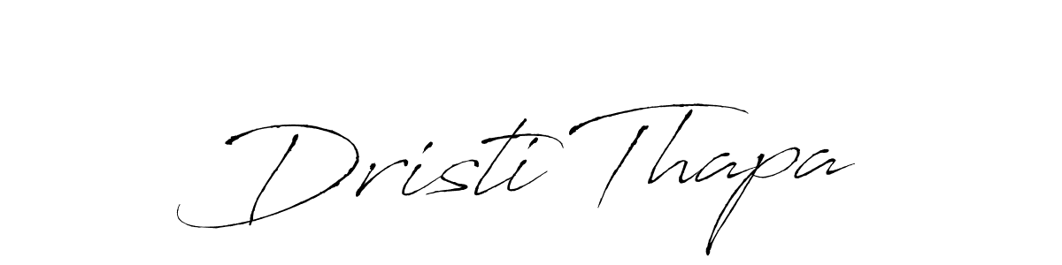 Antro_Vectra is a professional signature style that is perfect for those who want to add a touch of class to their signature. It is also a great choice for those who want to make their signature more unique. Get Dristi Thapa name to fancy signature for free. Dristi Thapa signature style 6 images and pictures png