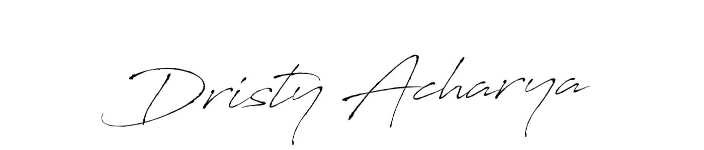 Similarly Antro_Vectra is the best handwritten signature design. Signature creator online .You can use it as an online autograph creator for name Dristy Acharya. Dristy Acharya signature style 6 images and pictures png