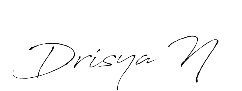 Create a beautiful signature design for name Drisya N. With this signature (Antro_Vectra) fonts, you can make a handwritten signature for free. Drisya N signature style 6 images and pictures png