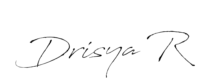 Make a beautiful signature design for name Drisya R. With this signature (Antro_Vectra) style, you can create a handwritten signature for free. Drisya R signature style 6 images and pictures png