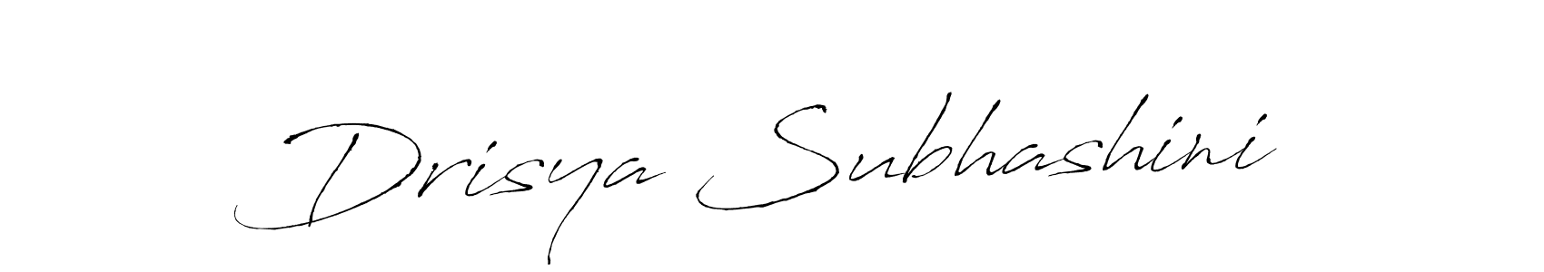 Make a beautiful signature design for name Drisya Subhashini. Use this online signature maker to create a handwritten signature for free. Drisya Subhashini signature style 6 images and pictures png