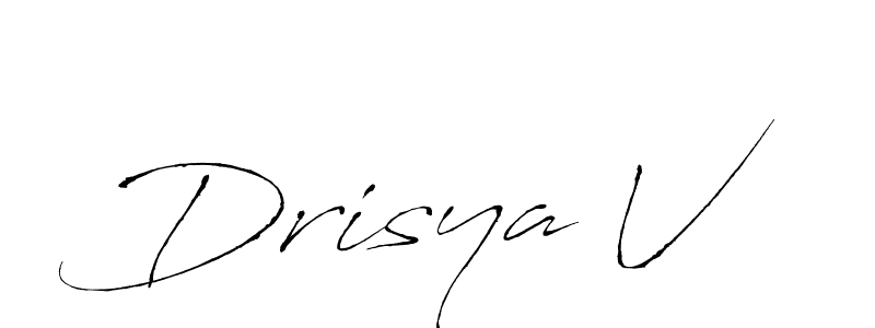 if you are searching for the best signature style for your name Drisya V. so please give up your signature search. here we have designed multiple signature styles  using Antro_Vectra. Drisya V signature style 6 images and pictures png