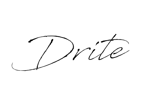 You should practise on your own different ways (Antro_Vectra) to write your name (Drite) in signature. don't let someone else do it for you. Drite signature style 6 images and pictures png