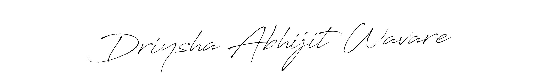 Also You can easily find your signature by using the search form. We will create Driysha Abhijit Wavare name handwritten signature images for you free of cost using Antro_Vectra sign style. Driysha Abhijit Wavare signature style 6 images and pictures png