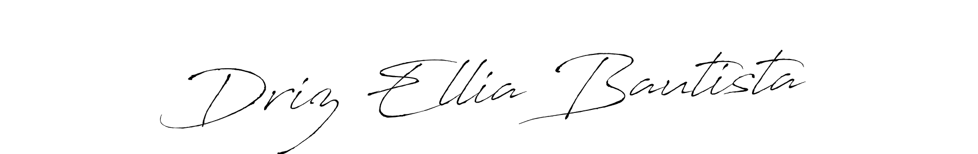 It looks lik you need a new signature style for name Driz Ellia Bautista. Design unique handwritten (Antro_Vectra) signature with our free signature maker in just a few clicks. Driz Ellia Bautista signature style 6 images and pictures png