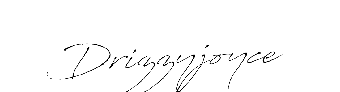 Make a beautiful signature design for name Drizzyjoyce. With this signature (Antro_Vectra) style, you can create a handwritten signature for free. Drizzyjoyce signature style 6 images and pictures png