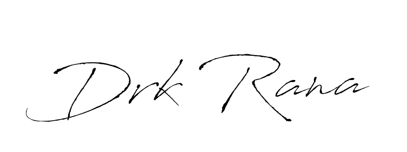 How to make Drk Rana name signature. Use Antro_Vectra style for creating short signs online. This is the latest handwritten sign. Drk Rana signature style 6 images and pictures png