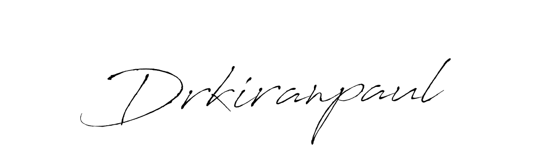 Design your own signature with our free online signature maker. With this signature software, you can create a handwritten (Antro_Vectra) signature for name Drkiranpaul. Drkiranpaul signature style 6 images and pictures png