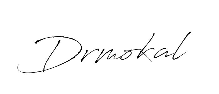 How to make Drmokal signature? Antro_Vectra is a professional autograph style. Create handwritten signature for Drmokal name. Drmokal signature style 6 images and pictures png