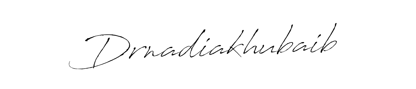 This is the best signature style for the Drnadiakhubaib name. Also you like these signature font (Antro_Vectra). Mix name signature. Drnadiakhubaib signature style 6 images and pictures png