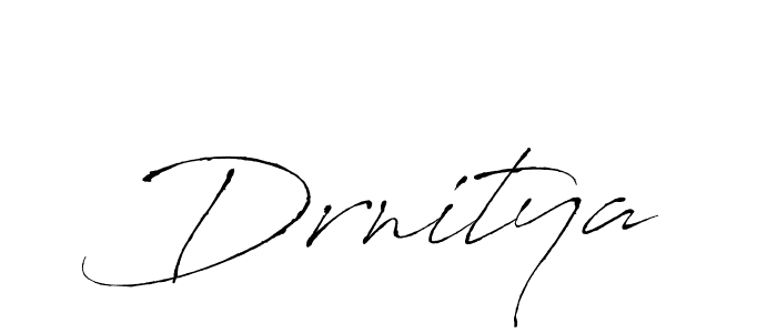 How to make Drnitya name signature. Use Antro_Vectra style for creating short signs online. This is the latest handwritten sign. Drnitya signature style 6 images and pictures png