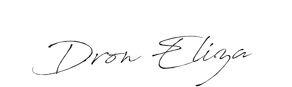 The best way (Antro_Vectra) to make a short signature is to pick only two or three words in your name. The name Dron Eliza include a total of six letters. For converting this name. Dron Eliza signature style 6 images and pictures png